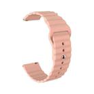 For Xiaomi Watch Color 2 22mm Corrugated Silicone Watch Band(Sand Pink) - 2