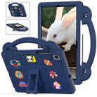 For Samsung Galaxy Tab A7 10.4 2020 T500/T505 Handle Kickstand Children EVA Shockproof Tablet Case(Navy Blue) - 1