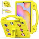 For Samsung Galaxy Tab S6 Lite 10.4 2020/2022 Handle Kickstand Children EVA Shockproof Tablet Case(Yellow) - 1