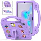 For Samsung Galaxy Tab S6 10.5 2019 T860/T865 Handle Kickstand Children EVA Shockproof Tablet Case(Light Purple) - 1