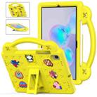 For Samsung Galaxy Tab S6 10.5 2019 T860/T865 Handle Kickstand Children EVA Shockproof Tablet Case(Yellow) - 1