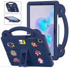 For Samsung Galaxy Tab S6 10.5 2019 T860/T865 Handle Kickstand Children EVA Shockproof Tablet Case(Navy Blue) - 1