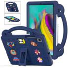 For Samsung Galaxy Tab S5e 10.5 2019 T720/T725 Handle Kickstand Children EVA Shockproof Tablet Case(Navy Blue) - 1