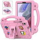 For Samsung Galaxy Tab A7 Lite 8.7 2021 T220/T225 Handle Kickstand Children EVA Shockproof Tablet Case(Pink) - 1