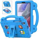 For Samsung Galaxy Tab A7 Lite 8.7 2021 T220/T225 Handle Kickstand Children EVA Shockproof Tablet Case(Sky Blue) - 1