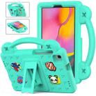 For Samsung Galaxy Tab A 8.0 2019 T290 / T295 Handle Kickstand Children EVA Shockproof Tablet Case(Mint Green) - 1