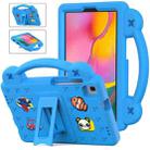 For Samsung Galaxy Tab A 8.0 2019 T290 / T295 Handle Kickstand Children EVA Shockproof Tablet Case(Sky Blue) - 1