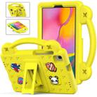 For Samsung Galaxy Tab A 8.0 2019 T290 / T295 Handle Kickstand Children EVA Shockproof Tablet Case(Yellow) - 1