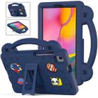 For Samsung Galaxy Tab A 8.0 2019 T290 / T295 Handle Kickstand Children EVA Shockproof Tablet Case(Navy Blue) - 1