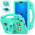 For Huawei MediaPad M3 Lite 8.0 Handle Kickstand Children EVA Shockproof Tablet Case(Mint Green) - 1