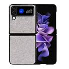 For Samsung Galaxy Z Flip4 Silk Texture Phone Case(Gray) - 1