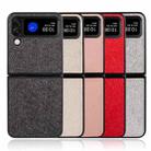 For Samsung Galaxy Z Flip4 Silk Texture Phone Case(White) - 6