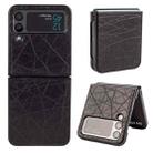 For Samsung Galaxy Z Flip4 Crazy Horse Texture Leather Phone Case(Black) - 1