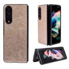For Samsung Galaxy Z Fold4 Flower Butterfly Texture Folding Phone Case(Pink) - 1