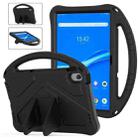 For Lenovo Tab M10 Plus 10.6 3rd Gen TB125FU 2022 EVA Shockproof Tablet Case with Holder(Black) - 1
