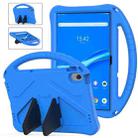 For Lenovo Tab M10 Plus 10.6 3rd Gen TB125FU 2022 EVA Shockproof Tablet Case with Holder(Blue) - 1