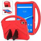 For Lenovo Tab M10 Plus 10.6 3rd Gen TB125FU 2022 EVA Shockproof Tablet Case with Holder(Red) - 1