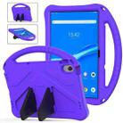 For Lenovo Tab M10 Plus 10.6 3rd Gen TB125FU 2022 EVA Shockproof Tablet Case with Holder(Purple) - 1