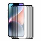 For iPhone 14 Plus 10pcs ENKAY Full Glue 0.26mm 9H 2.5D Tempered Glass Full Film - 1