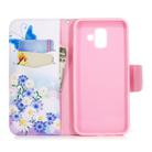 Colored Drawing Pattern Horizontal Flip Leather Case for Samsung GalaxyA6,with Holder & Card Slots & Wallet(Butterfly Love) - 1