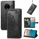 For Nokia C200 Mandala Flower Embossed Leather Phone Case(Black) - 1