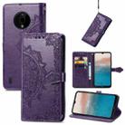 For Nokia C200 Mandala Flower Embossed Leather Phone Case(Purple) - 1