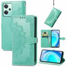 For OnePlus Nord CE 2 Lite 5G Mandala Flower Embossed Leather Phone Case(Green) - 1