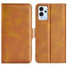 For ZTE V40 Pro Dual-side Magnetic Buckle Flip Leather Phone Case(Yellow) - 1