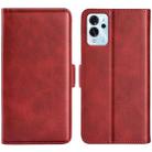 For ZTE V40 Pro Dual-side Magnetic Buckle Flip Leather Phone Case(Red) - 1