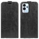 For ZTE Blade V40 Pro R64 Texture Vertical Flip Leather Phone Case(Black) - 1