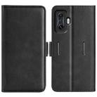 For Xiaomi Poco F4 GT Dual-side Magnetic Buckle Flip Leather Phone Case(Black) - 1