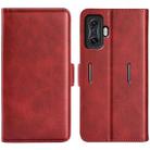 For Xiaomi Poco F4 GT Dual-side Magnetic Buckle Flip Leather Phone Case(Red) - 1