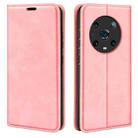 For Honor Magic4 Pro Retro-skin Magnetic Suction Leather Phone Case(Pink) - 1