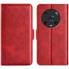 For Honor Magic4 Pro Dual-side Magnetic Buckle Flip Leather Phone Case(Red) - 1