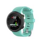 For Garmin Forerunner 45 / Forerunner 45S Universal Twill Solid Color Silicone Watch Band(Teal) - 1