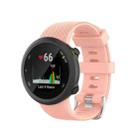 For Garmin Forerunner 45 / Forerunner 45S Universal Twill Solid Color Silicone Watch Band(Pink) - 1