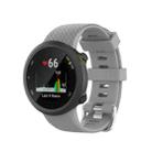 For Garmin Forerunner 45 / Forerunner 45S Universal Twill Solid Color Silicone Watch Band(Grey) - 1
