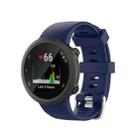 For Garmin Forerunner 45 / Forerunner 45S Universal Twill Solid Color Silicone Watch Band(Blue) - 1