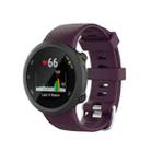 For Garmin Forerunner 45 / Forerunner 45S Universal Twill Solid Color Silicone Watch Band(Purple) - 1