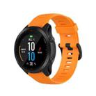 For Garmin Forerunner945 / fenix5 Plus / Approach S60 Monochrome Silicone Watch Band(Orange) - 1