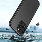 For iPhone 14 Pro Max Skin Feel Frosted Color Button Phone Case (Black) - 4