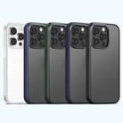 For iPhone 14 Pro Max Skin Feel Frosted Color Button Phone Case (Black) - 6