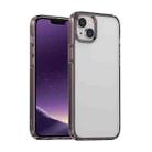 For iPhone 14 PC + TPU Full Coverage Shockproof Phone Case (Transparent Black) - 1