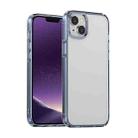 For iPhone 14 Plus PC + TPU Full Coverage Shockproof Phone Case (Transparent Blue) - 1