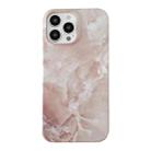For iPhone 13 Marble Pattern Phone Case(Pink) - 1