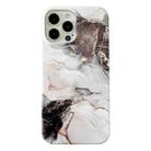 For iPhone 13 Pro Marble Pattern Phone Case (Black) - 1