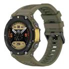 For Amazfit T-Rex 2 Silicone Leisure Watch Band(Jungle Green) - 1