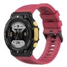 For Amazfit T-Rex 2 Silicone Leisure Watch Band(Red) - 1