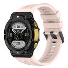 For Amazfit T-Rex 2 Silicone Leisure Watch Band(Sand Pink) - 1