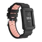 For Fitbit Charge 3 All-in-one Silicone Protective Case Replacement Watch Band(Pink) - 1